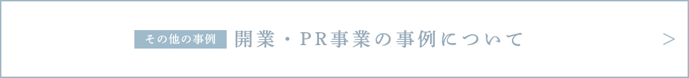 その他の事例 開業・PR事業の事例について