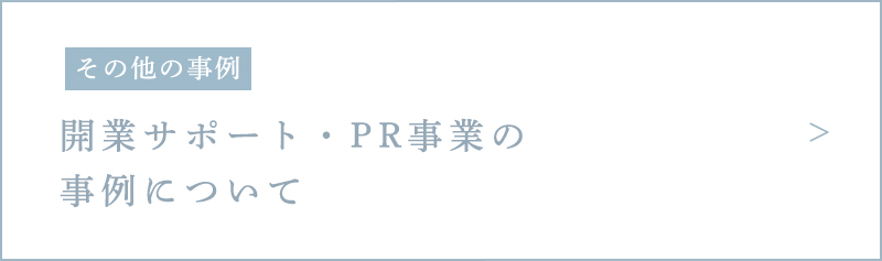 その他の事例 開業・PR事業の事例について